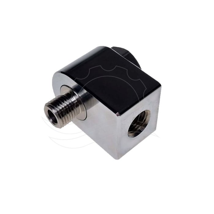 Forgócsatlakozó 90fok 1/4\'\'F-1/4\'\'M króm