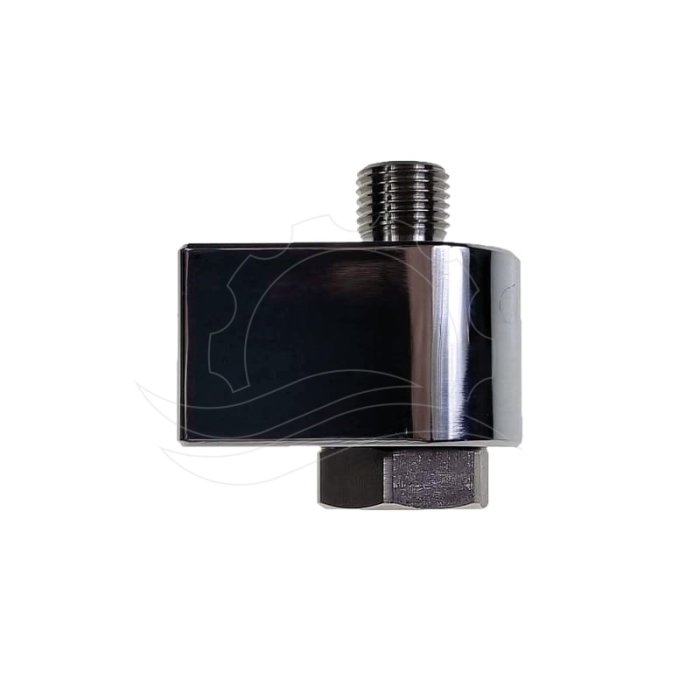Forgócsatlakozó 90fok 1/4\'\'F-1/4\'\'M króm