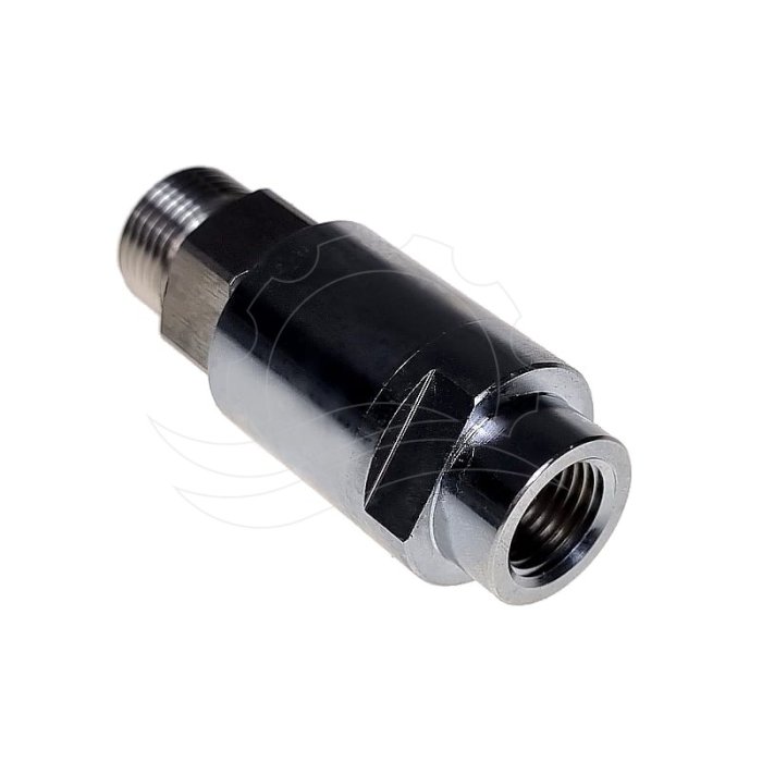 Forgócsatlakozó egyenes 1/4''F-1/4''M króm